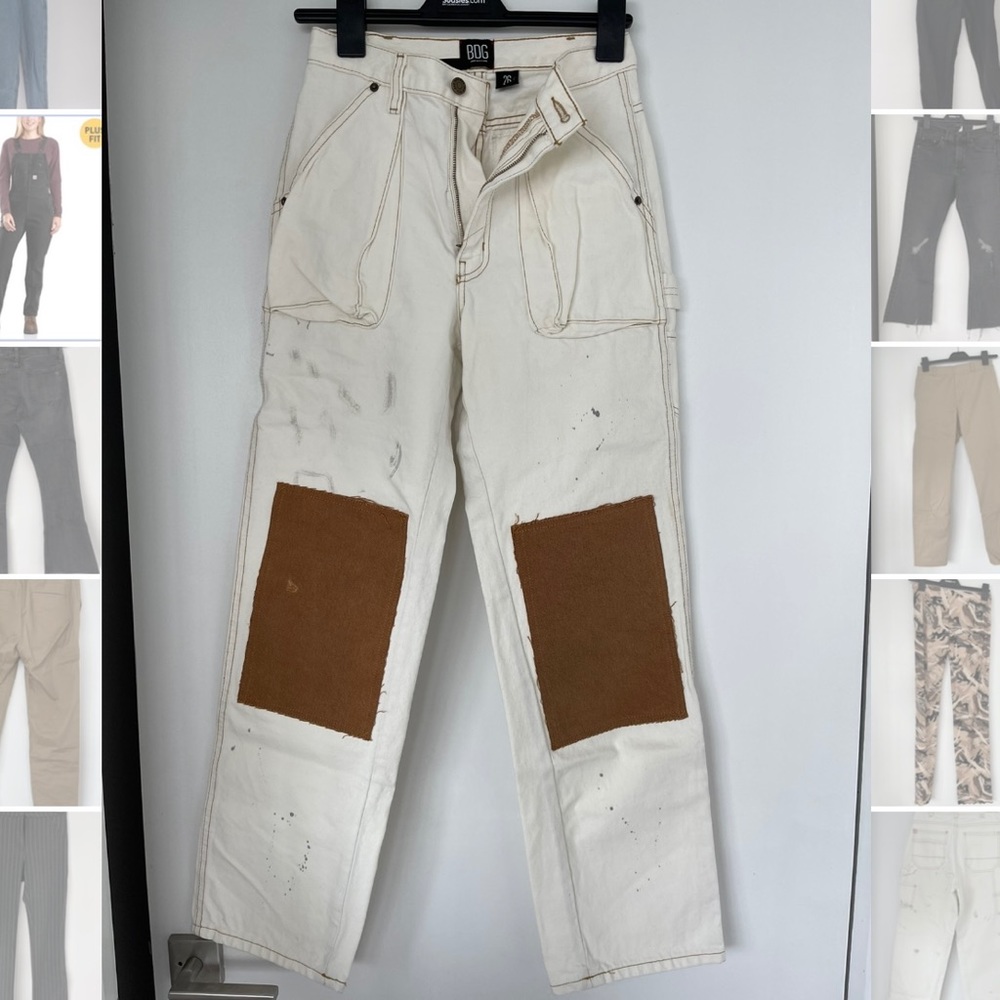 white painters pants